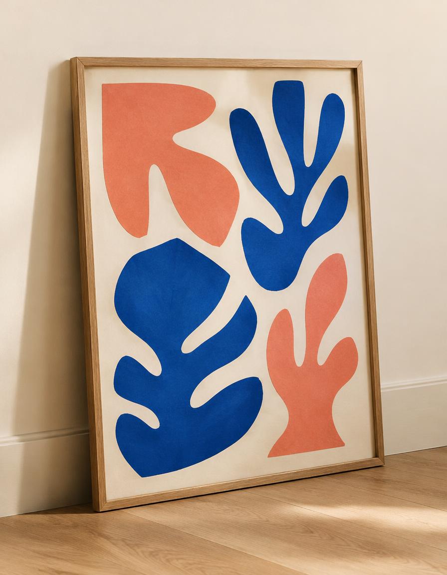 Matisse-inspired cut-out artwork